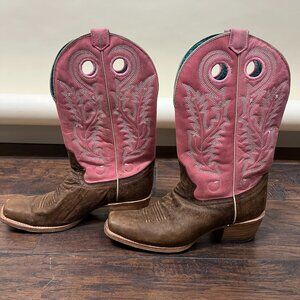 Corral Pink Tan Cowboy Boots -  SZ. 10
